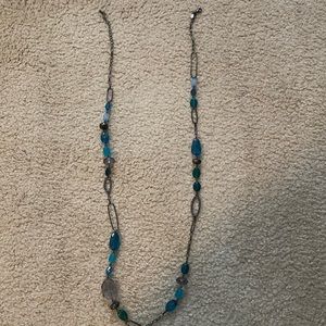 Lia Sophia Blue Crystal Necklace